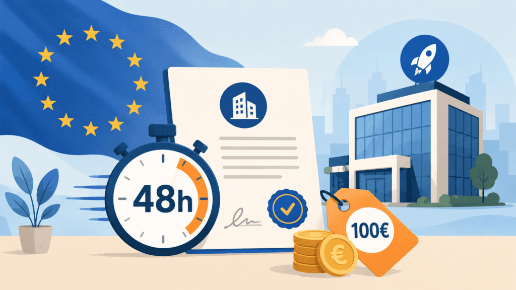 La UE ha aprobado que crear una empresa sea más rápido y barato